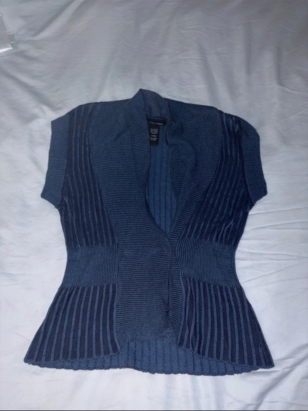 Sweater Project Y2K Sleeveless Sweater Dark Blue Stripes
